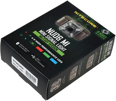 Nitecore NU06 MI mehrfarbige Signal-Leuchte, Signal-Lampe mit IR Schwarz