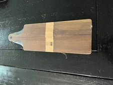 NEW Maison Acacia Wood & Slate Serving Tray Paddle Cheese Cutting Board