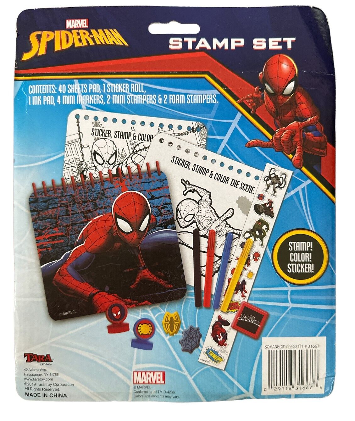 Matite colorate Spiderman - Blister 18 pezzi - Dimensionegift