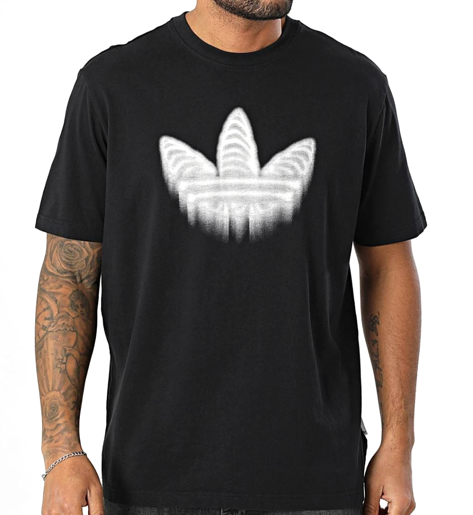 NEW MEN'S ADIDAS ORIGINALS HALLOWEEN SKELETON TREFOIL SHIRT ~SIZE