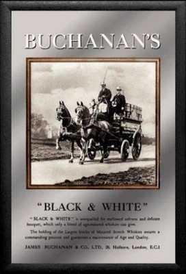 Buchanan´s Scotch Whiskey Glasgow Spiegel Mirror Wandspiegel Bar Kneipe - Bild 1 von 2
