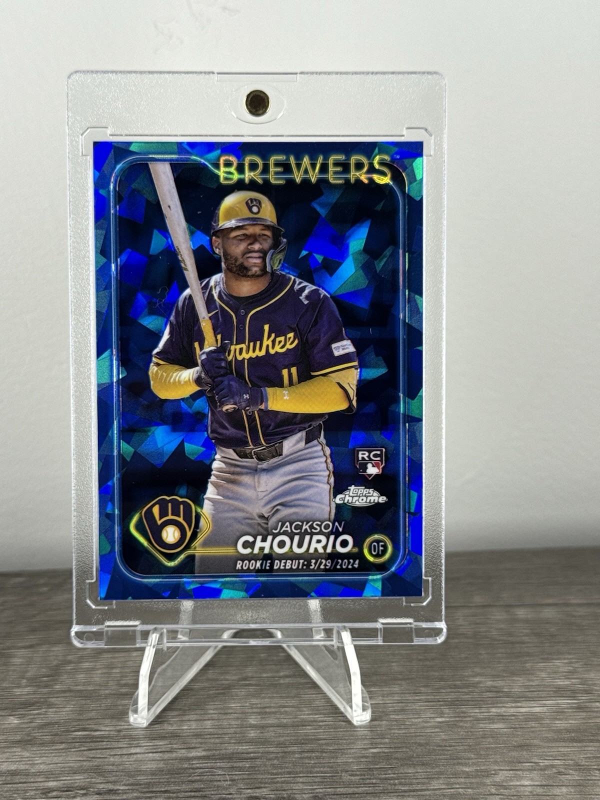 2024 Topps Chrome Update Series Sapphire Edition - Jackson Chourio #USCS155 (RC)