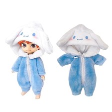 Rakulifey Obitsu 11 Vestiti, Taglia Ob11 Outfit, Salopette Animale, Blu, 11Cm Obit_