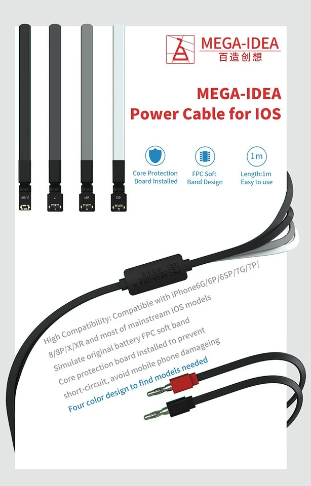 iPhone Boot TestCable DC Bench PowerSupply PCB Repair Apple 7-12 Series Qianli - Image 2 of 4