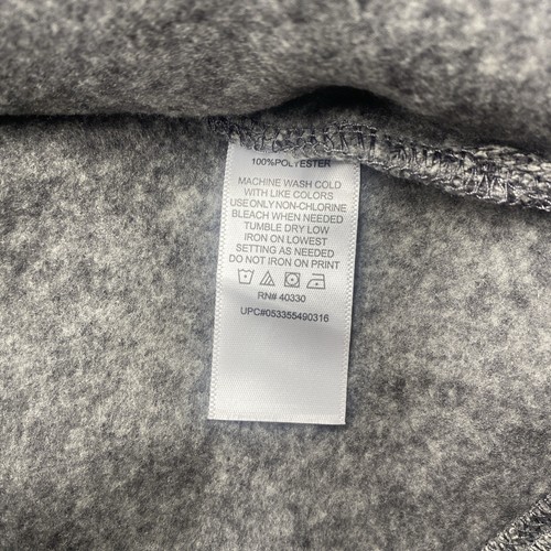 Haggar Sweater Mens Small Long Sleeve 1/4 Zip Gray Fleece Quick Dry Soft Stretch - Picture 8 of 12