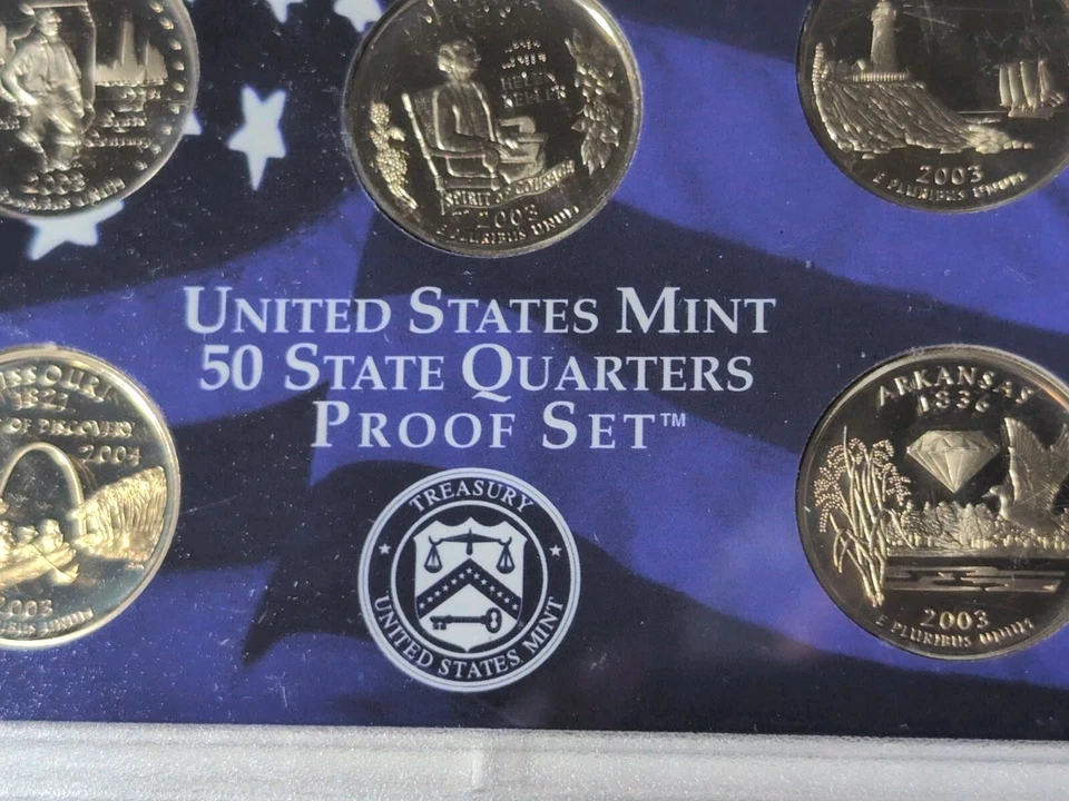 2003 50 States Quarters Proof Set In Box Coin Collectible Frosty Beauties - Image 4 of 4