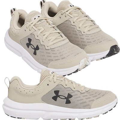 Under Armour Charged Assert 10 Men's 8.5 Running Shoes Cafe Brown Mesh Lace Up