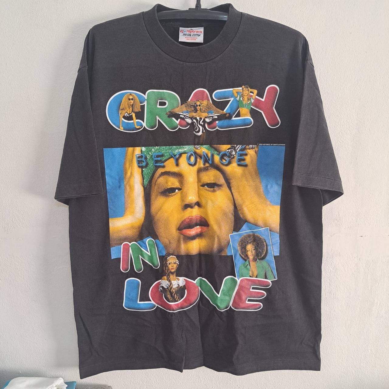 Beyonce t shirt vintage Reprint  Band Music Tour single stitch Black size XL