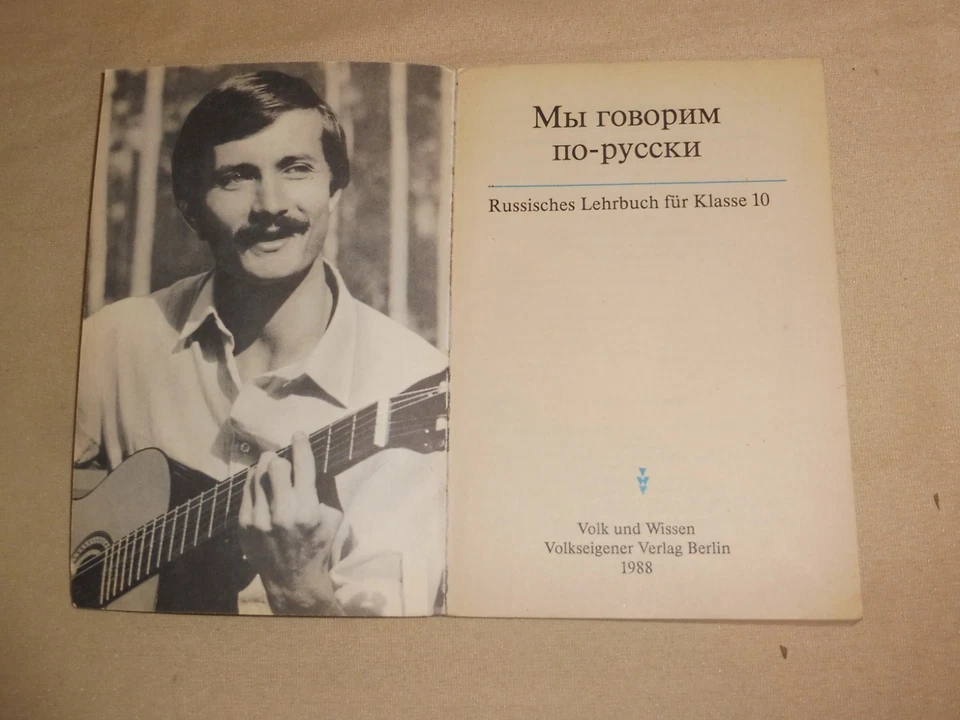 altes DDR Schulbuch Lehrbuch Russisch für Klasse 10 1988 21x14,5cm - Bild 2 von 4