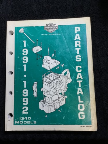 Harley-Davidson 1991/1992 Evolution 1340 Parts Catalog P/N 99450-92 Big Twin