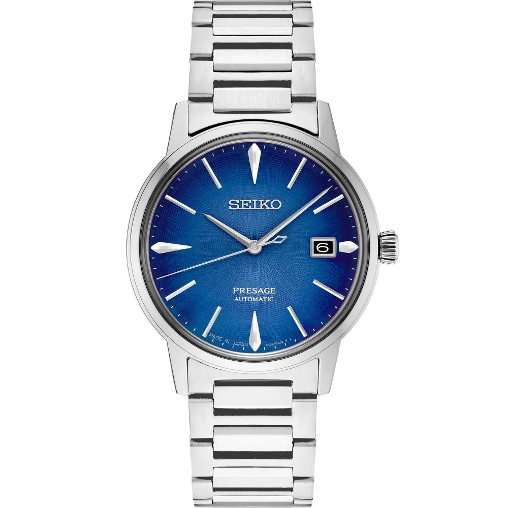 Seiko Presage Automatic Blue Dial Stainless Steel Men’s Watch SRPJ13