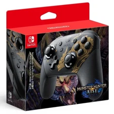 Switch Pro Controller Nintendo Monster Hunter Rise Limited Edition US SHIP