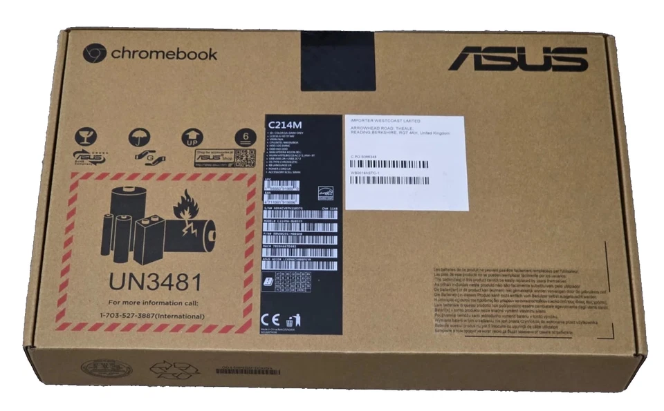 ASUS Chromebook C214M Flip 11.6" Screen Flip 4GB/32GB WiFi Dark-Grey Laptop New - Image 4 of 4