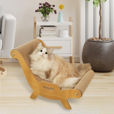 Katze Sisal Stuhl Haustier Liege Stilvoll Einzigartig Schlafen Schleifen Krallen Spielen Kralle Spielzeug