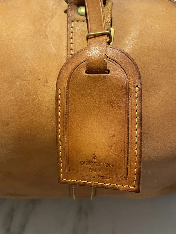 Louis Vuitton Keepall 45 Vachetta echtes Leder Spezialanfertigung Deko Vintage - Bild 4 von 4