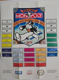 Monopoly NES (CIB) includes manual poster and inserts