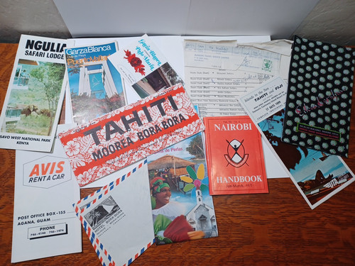 Lot of 11 Maps & Brochures Tahiti Kenya Puerto Vallarta Guam Bora - Bora JGDS