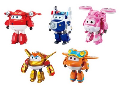 5-Pack, Jett, Paul, Dizzy, Golden Boy & Sunny Transforming Action Figures Pla...