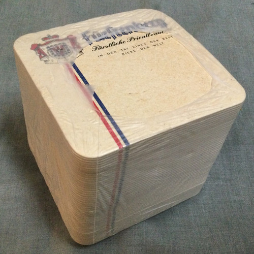 Furstenerg German Beer Bar Coaster - Sealed Pack Of 50 - Ice Hockey Sport