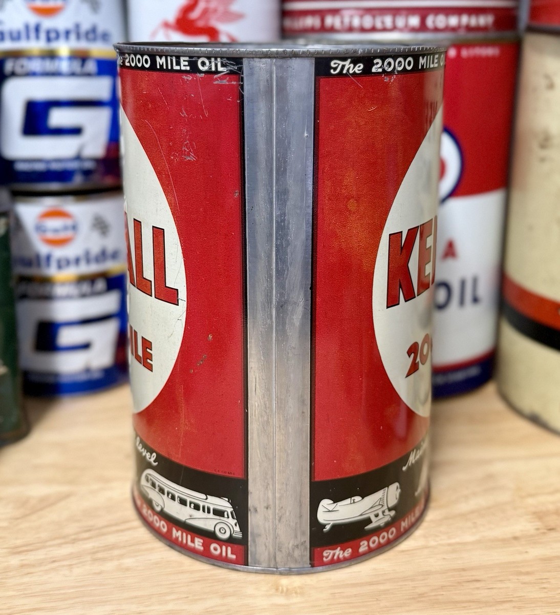 Vintage Kendall Motor Oil Can 5 Quart Qt Empty | eBay