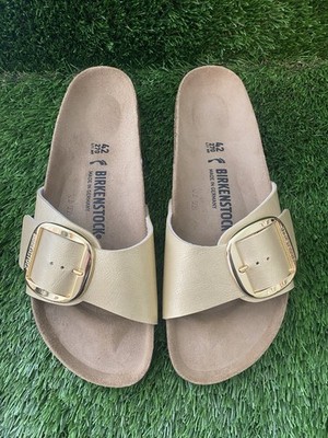 BIRKENSTOCK MADRID BIG BUCKLE BIRKO-FLOR GRACEFUL GOLD 42 L 11 / M 9 Narrow