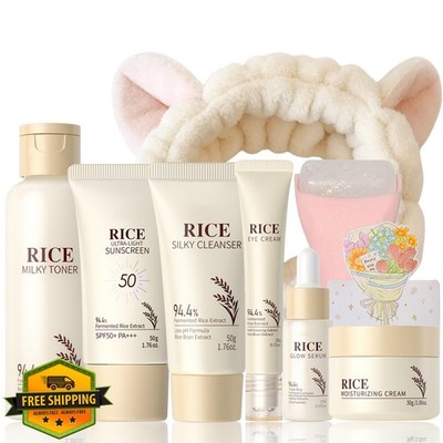 WOUGLAY Rice Skincare Set 9PCS