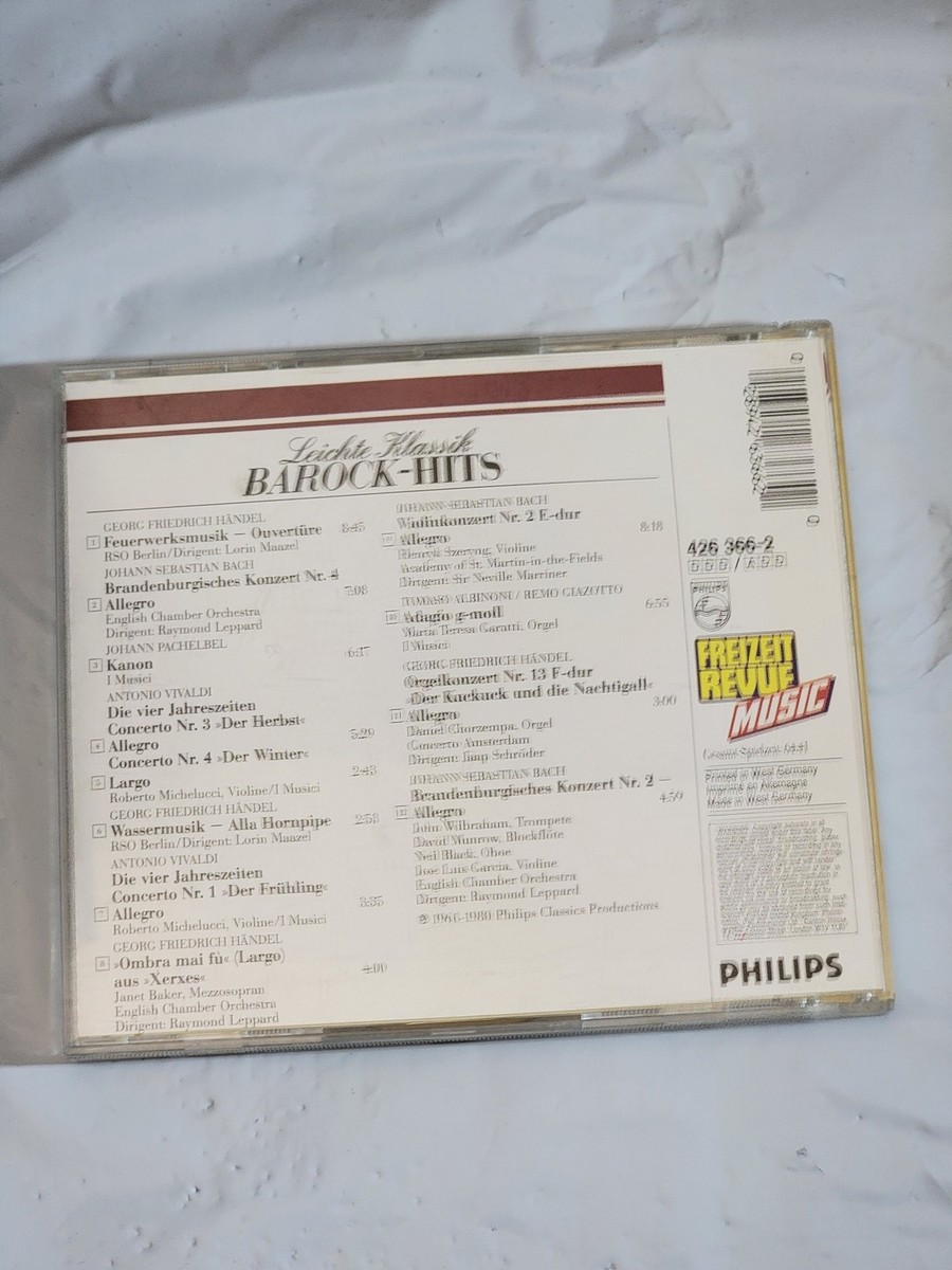 Philips Leichte Klassik Barock Hits CD Classical Music | eBay