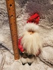 Vintage Fishing Santa Plastic Doll Ornament Folk Art  — photo 9
