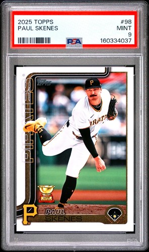 2025 Topps PAUL SKENES #98 PSA 9 MINT RC Rookie Card 😎