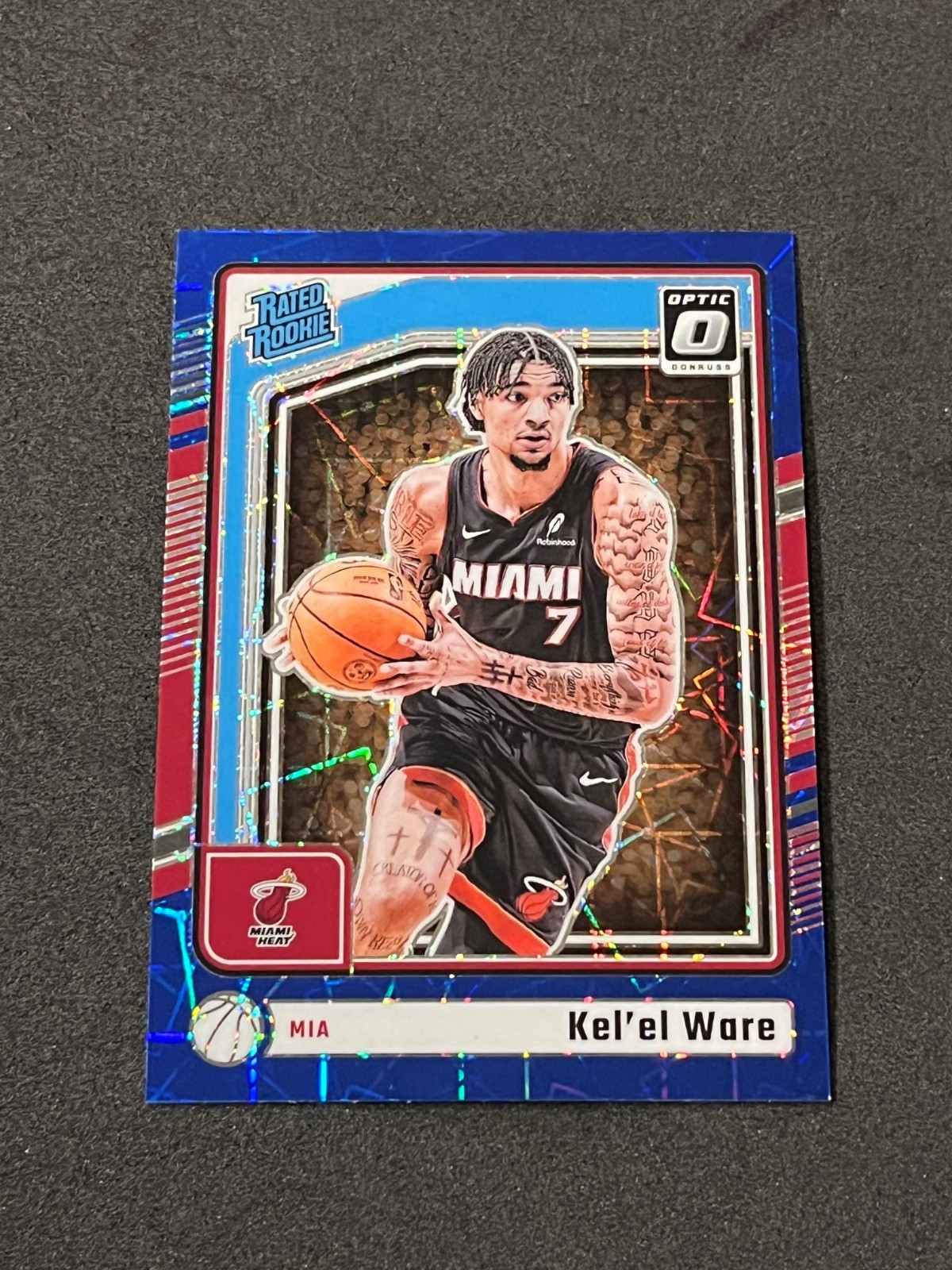 2024-25 Panini Donruss Optic Kel'el Ware Rated Rookie Blue Velocity Prizm #280