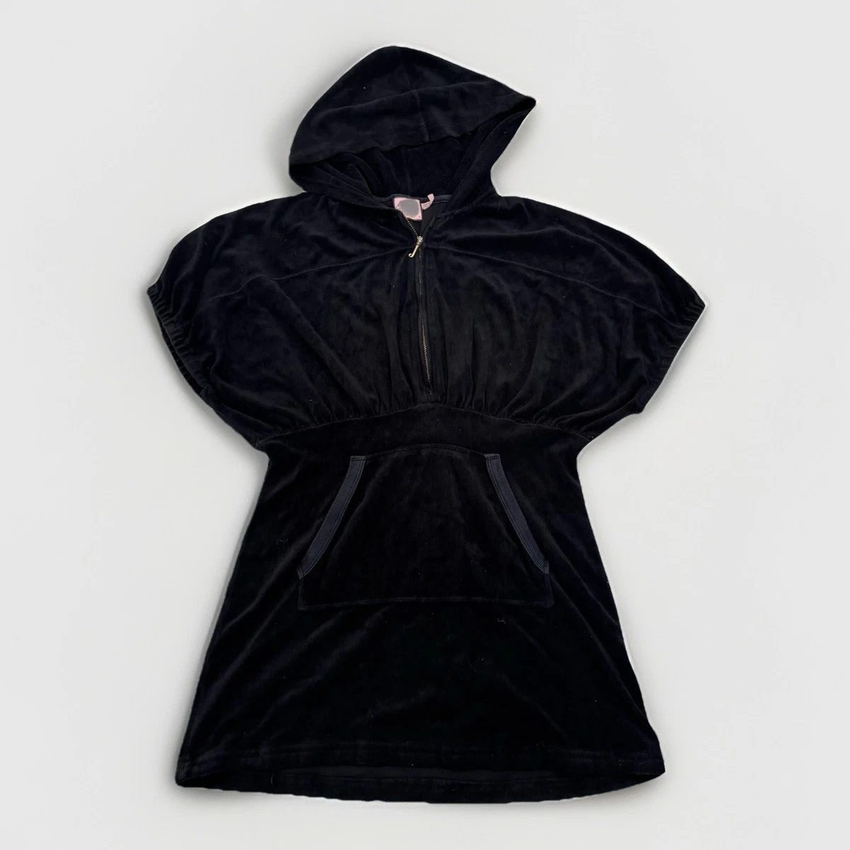 black mini dress with hood Totally Hooded Mini Dress main image 1