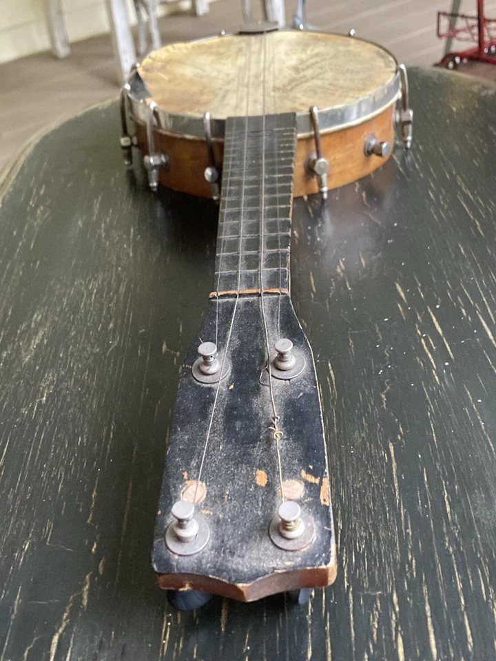 Vintage Small Banjo, signed/autographed, As Is. - Image 3 of 4