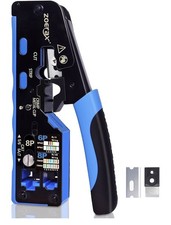 All-In-One RJ45 Crimp Tool with Hand-Twist Screw and Wire Terminal Crimper for C