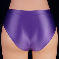 2026 Women's Yoga Panties Shiny Satin Briefs Knickers Opaque Gym Low-rise Briefs