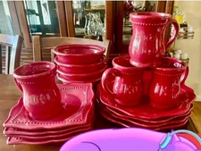 Princess House dinnerware set, wine service for 4 people.