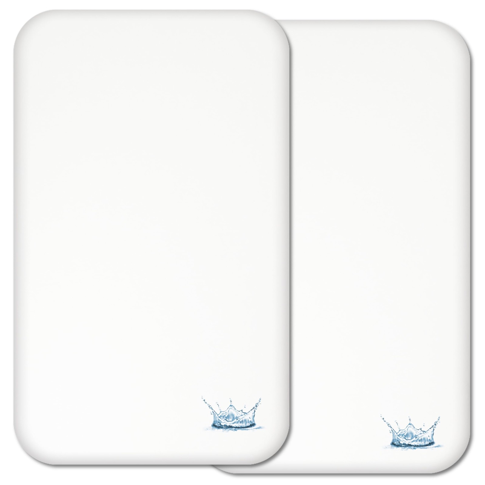 Next to Me Crib Waterproof Mattress Protectors Covers - 2 Pcs 83x50cm, White