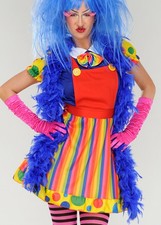 Pantomime Dame Fancy Dress Accessory Bright Royal Blue Feather Boa 80g