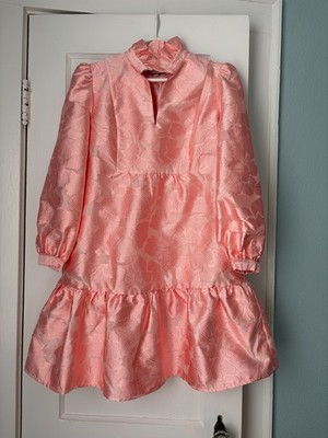 red fil coupe palmerston dress TUCKERNUCK Medium Red Fil Coupe Palmerston Dress Floral Maximalista ShowStopper