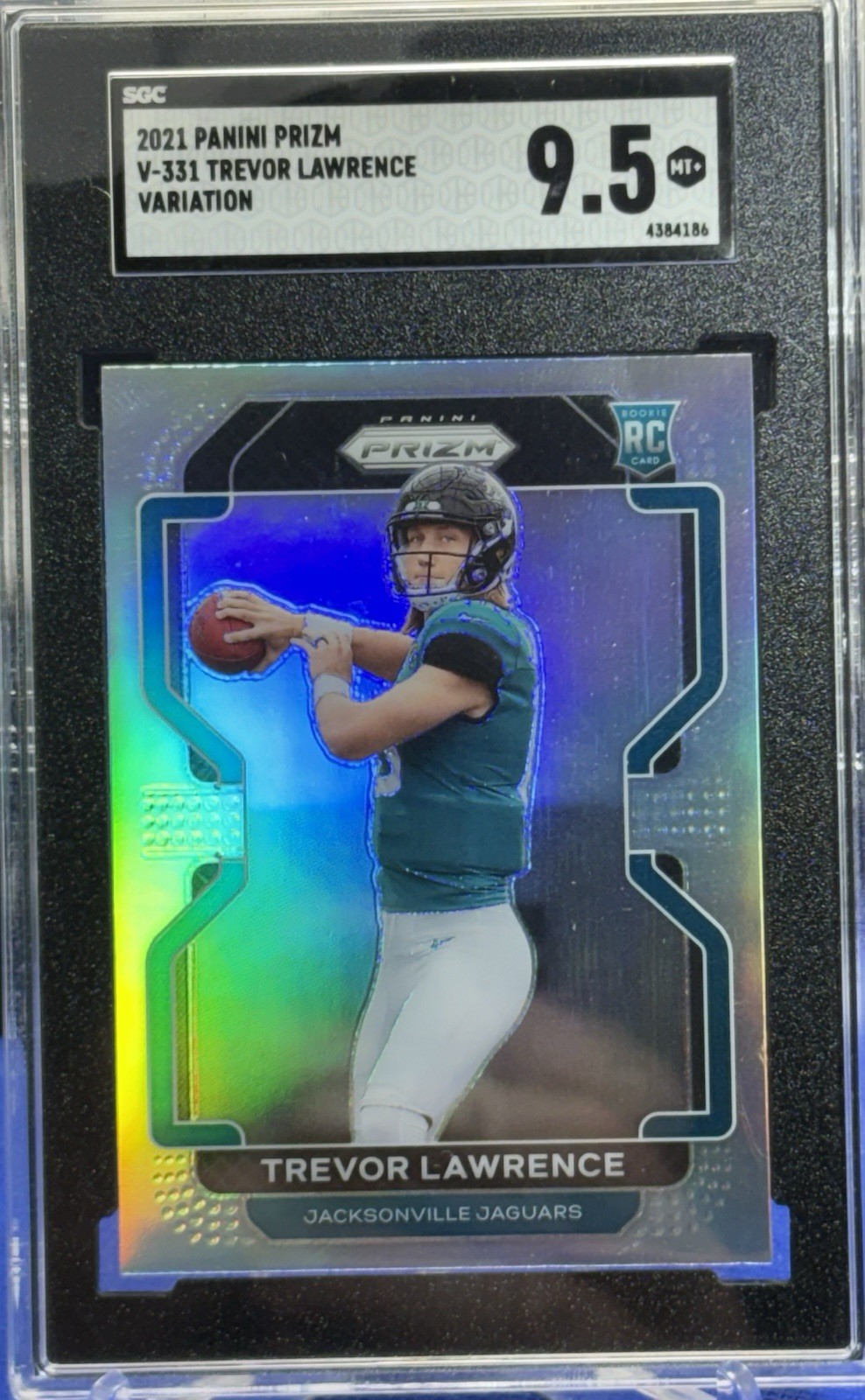 2021 Panini Prizm Trevor Lawrence Silver Variation (RC) V-331 SGC 9.5
