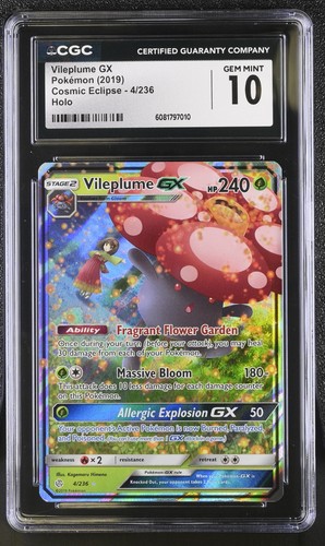 Vileplume-GX graded CGC 10 for sale on eBay