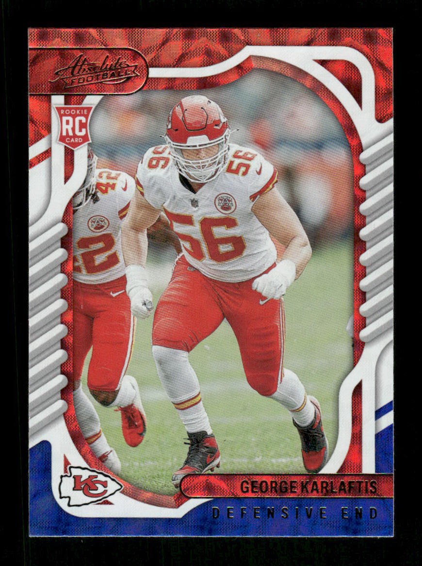 2022 Panini Absolute #162 George Karlaftis RWB Kaleidescope