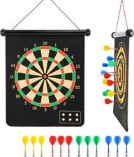 Magnetic Dart Board, Indoor Outdoor 18.11 inches x 14.96", Multicolor