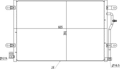 HART 602 737 Kondensator, Klimaanlage für AUDI
