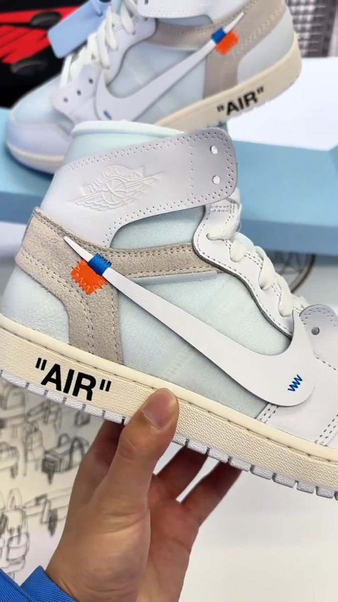 Size 12 - Virgil Abloh Archive x Air Jordan 1 Retro OG High Alaska