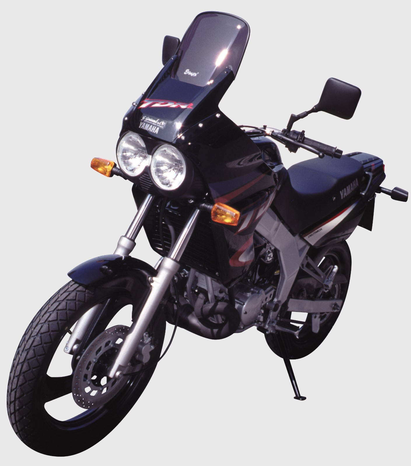 Bulle haute protection Ermax Yamaha TDR 125 pare-brise moto noir