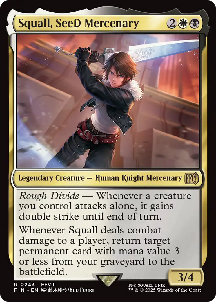 MTG Squall,SeeD Mercenary スタンダードショーダウン　② Squall, SeeD Mercenary MTG EDH Custom Commander Deck, Orzhov Sac