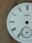 VINTAGE AURORA POCKET WATCH DIAL PORCELAIN ORIGINAL ANTIQUE ESTATE-FREE SHIP — photo 9