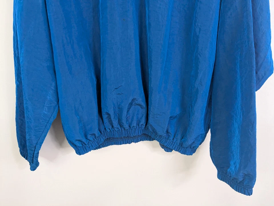 Vintage Surf Style Windbreaker Jacket Adult One Size Blue Port Of Orillia Casual - Image 4 of 4