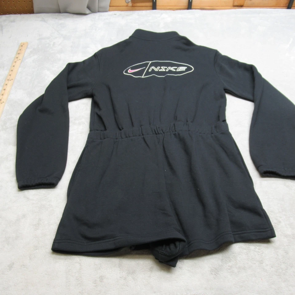 Nike Mameluco Mono Mujer Mediano Negro Manga Larga Icono Choque Polar NUEVO $80 Foto 2 de 4