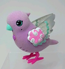 Interactive Little Live Pets Bird Flocked Purple Bird w/ Wings Works